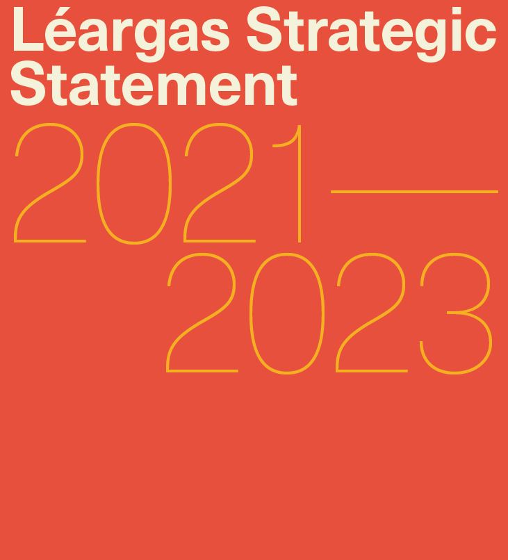 Léargas Strategic Statement 2021-2023 front cover