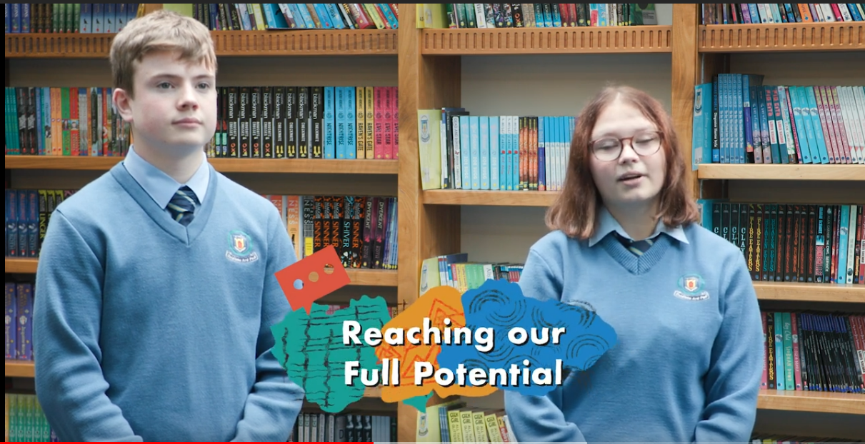Pupils in School Uniform in a Library