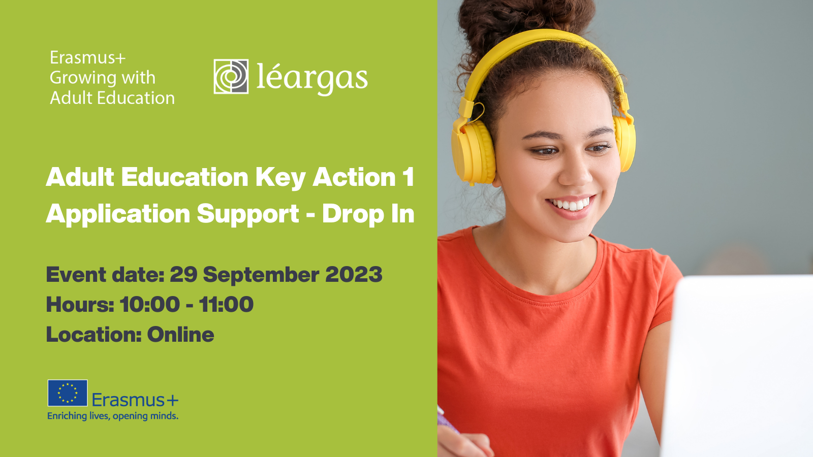 Adult Education Key Action 1 Application Support – Drop In